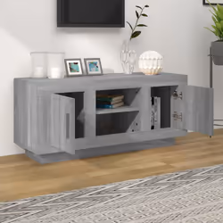 vidaXL Mobile TV Grigio Sonoma 102x35x45 cm in Legno Multistrato - Vista aggiuntiva 3