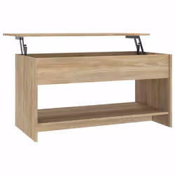 vidaXL Tavolino Salotto Rovere Sonoma 102x50x52,5 cm Legno Multistrato - Vista aggiuntiva 2