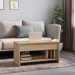 vidaXL Tavolino Salotto Rovere Sonoma 102x50x52,5 cm Legno Multistrato - Vista aggiuntiva 3