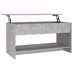 vidaXL Tavolino Salotto Grigio Cemento 102x50x52,5cm Legno Multistrato - Vista aggiuntiva 2