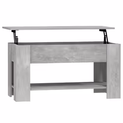 vidaXL Tavolino Salotto Grigio Cemento 101x49x52 cm Legno Multistrato - Vista aggiuntiva 2