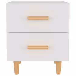 vidaXL Comodini 2 pz Bianchi 40x35x47,5 cm - Vista aggiuntiva 3