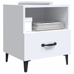 VidaXL 812025 comodino Bianco - Vista aggiuntiva 7
