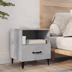 Questo comodino dal design elegante è un'aggiunta senza tempo al vostro arredamento. Materiale pregiato: Il legno multistrato ...