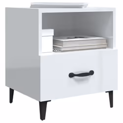 VidaXL 812037 comodino Bianco - Vista aggiuntiva 6