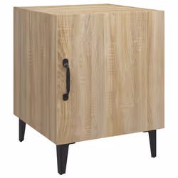 vidaXL Comodini 2 pz Rovere Sonoma in Legno Multistrato - Vista aggiuntiva 3