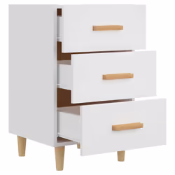 VidaXL 812078 comodino Bianco - Vista aggiuntiva 6