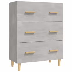 vidaXL Credenza Grigio Cemento 70x34x90 cm in Legno Multistrato - Vista aggiuntiva 2