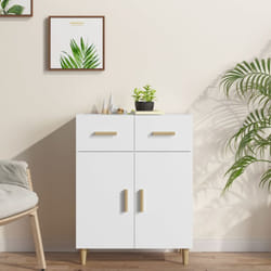 Credenza, Madia per salotto Moderna Bianca 69, 5x34x89 cm in Legno Multistrato Vidaxl