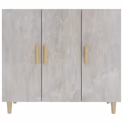 vidaXL Credenza Grigio Cemento 90x34x80 cm in Legno Multistrato - Vista aggiuntiva 3