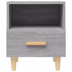 VidaXL 817299 comodino Grigio, Quercia - Vista aggiuntiva 4