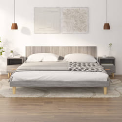 vidaXL Comodini 2 pz Grigio Sonoma 40x35x47 cm