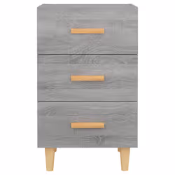 VidaXL 817322 comodino Grigio, Quercia - Vista aggiuntiva 4