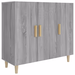 vidaXL Credenza Grigio Sonoma 90x34x80 cm in Legno Multistrato - Vista aggiuntiva 2