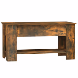 vidaXL Tavolino da Salotto Rovere Fumo 101x49x52 cm Legno Multistrato - Vista aggiuntiva 3