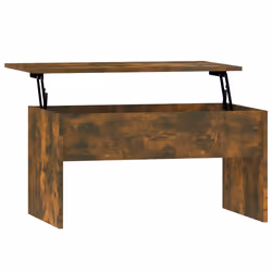 vidaXL Tavolino Rovere Fumo 80x50,5x41,5 cm in Legno Multistrato - Vista aggiuntiva 2