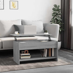 vidaXL Tavolino Salotto Grigio Sonoma 102x50x52,5 cm Legno Multistrato