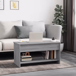vidaXL Tavolino Salotto Grigio Sonoma 102x50x52,5 cm Legno Multistrato - Vista aggiuntiva 3