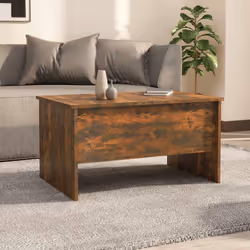 vidaXL Tavolino da Salotto Rovere Fumo 80x50x42,5 cm Legno Multistrato - Vista aggiuntiva 3