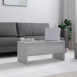 vidaXL Tavolino Grigio Sonoma 102x50,5x46,5 cm in Legno Multistrato - Vista aggiuntiva 3