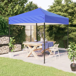 vidaXL Tenda per Feste Pieghevole Blu 2x2 m