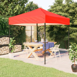 vidaXL Tenda per Feste Pieghevole Rossa 2x2 m