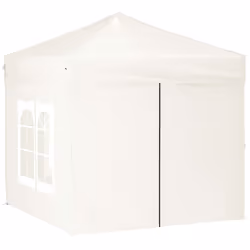 vidaXL Tenda per Feste Pieghevole con Pareti Laterali Crema 2x2 m - Vista aggiuntiva 3