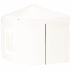 vidaXL Tenda per Feste Pieghevole con Pareti Laterali Bianco 2x2 m - Vista aggiuntiva 3