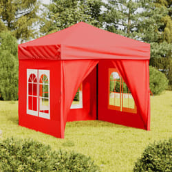 Tenda per Feste Pieghevole con Pareti Laterali Rosso 2x2 m Vidaxl 676004