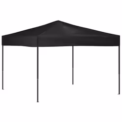 vidaXL Tenda per Feste Pieghevole Nera 3x3 m - Vista aggiuntiva 2