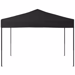 vidaXL Tenda per Feste Pieghevole Nera 3x3 m - Vista aggiuntiva 3