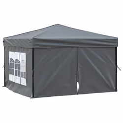 Tendaper Feste Pieghevole con Pareti Laterali Antracite 3x3 mcod mxl 126916 - Vista aggiuntiva 2