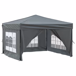 Tendaper Feste Pieghevole con Pareti Laterali Antracite 3x3 mcod mxl 126916 - Vista aggiuntiva 3