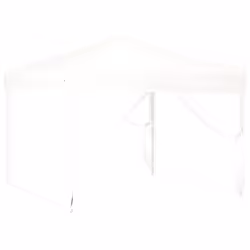 vidaXL Tenda per Feste Pieghevole con Pareti Laterali Bianco 3x3 m - Vista aggiuntiva 3