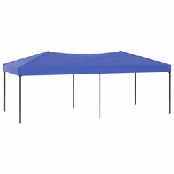 vidaXL Tenda per Feste Pieghevole Blu 3x6 m - Vista aggiuntiva 2