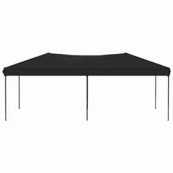 vidaXL Tenda per Feste Pieghevole Nero 3x6 m - Vista aggiuntiva 3