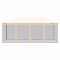 vidaXL Tenda per Feste Pieghevole con Pareti Laterali Crema 3x6 m - Vista aggiuntiva 3