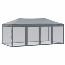 vidaXL Tenda per Feste Pieghevole con Pareti Laterali Antracite 3x6 m - Vista aggiuntiva 2