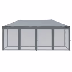 vidaXL Tenda per Feste Pieghevole con Pareti Laterali Antracite 3x6 m - Vista aggiuntiva 3