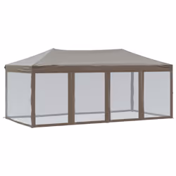 vidaXL Tenda per Feste Pieghevole con Pareti Laterali Tortora 3x6 m - Vista aggiuntiva 2