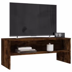 vidaXL Mobile Porta TV Rovere Fumo 100x40x40 cm in Legno Multistrato - Vista aggiuntiva 3