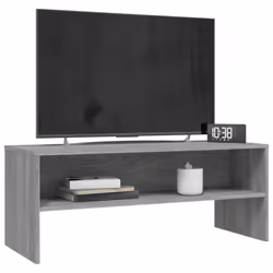 vidaXL Mobile Porta TV Grigio Sonoma 100x40x40 cm in Legno Multistrato - Vista aggiuntiva 3