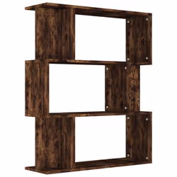 vidaXL Libreria/Divisorio Rovere Fumo 80x24x96 cm in Legno Multistrato - Vista aggiuntiva 2