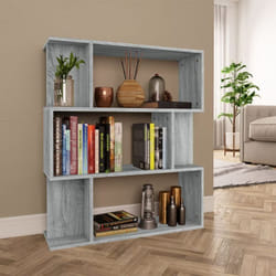 Libreria dal design moderno con 3 ripiani ideale per salotto vari colori colore: Grigio