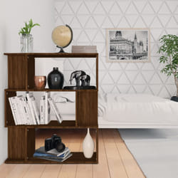 Libreria dal design moderno con 3 ripiani ideale per salotto vari colori colore: Marrone Scuro