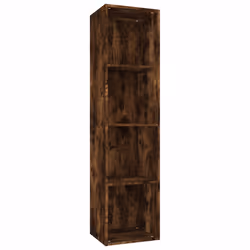 vidaXL Libreria/Mobile TV Rovere Fumo 36x30x143cm in Legno Multistrato - Vista aggiuntiva 2