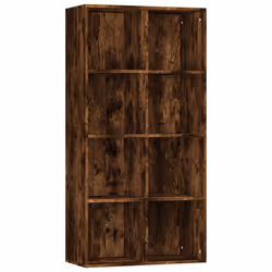 vidaXL Libreria/Credenza Rovere Fumo 66x30x130 cm in Legno Multistrato - Vista aggiuntiva 2