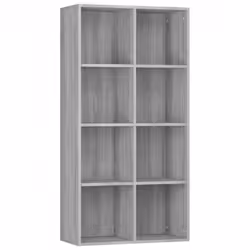 vidaXL Libreria/Credenza Grigio Sonoma 66x30x130 cm Legno Multistrato - Vista aggiuntiva 2