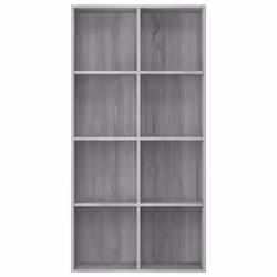 vidaXL Libreria/Credenza Grigio Sonoma 66x30x130 cm Legno Multistrato - Vista aggiuntiva 3