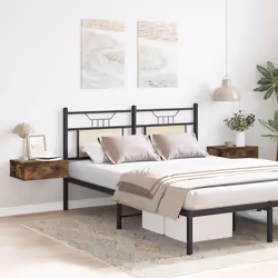vidaXL Comodini Pensili Rovere Fumo 2pz 40x30x15 cm Legno Multistrato - Vista aggiuntiva 2